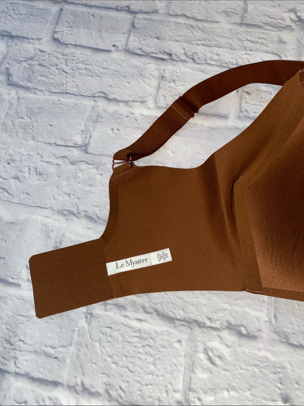 Le Mystere Smooth Molded T-Shirt Bra in Brown Size 34E - Picture 7 of 11